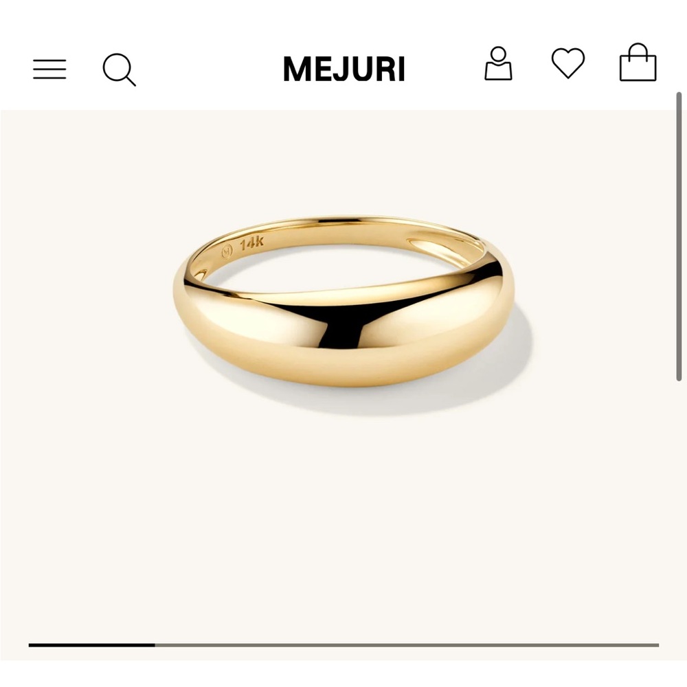 Mejuri 14K Dome Ring